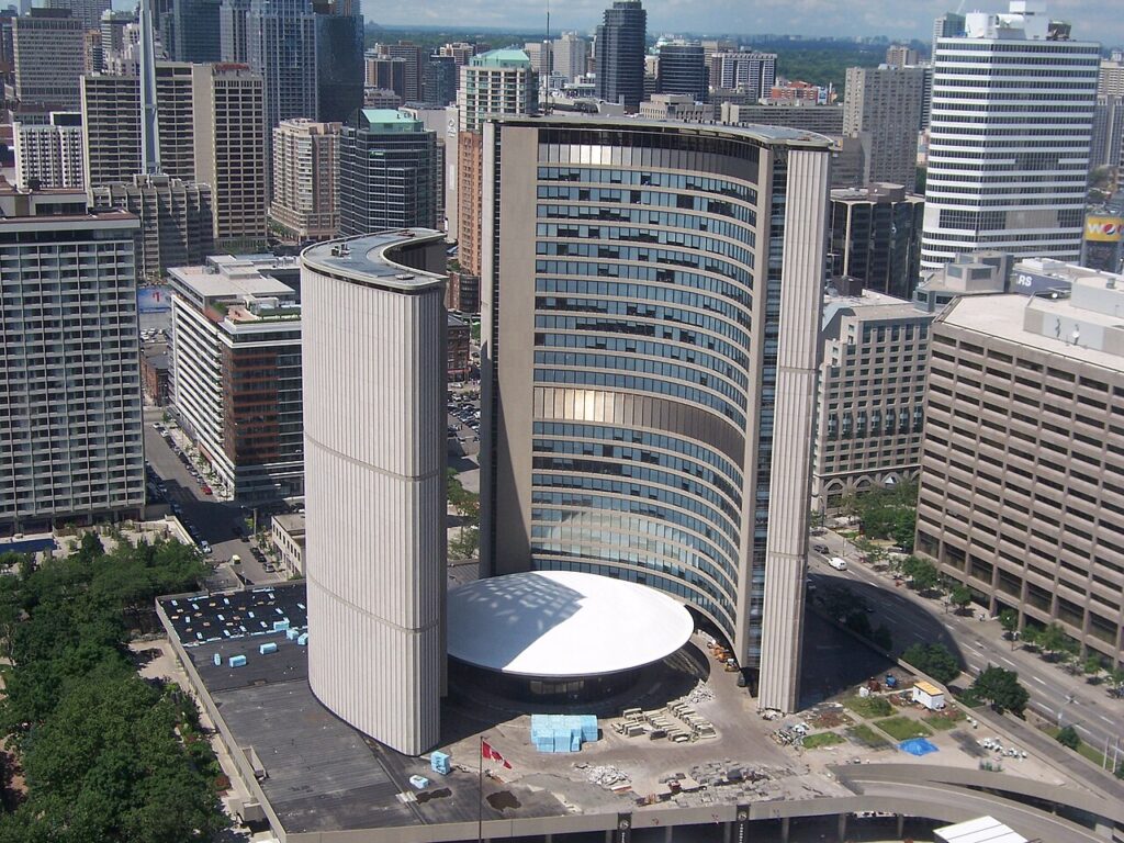 Toronto City Hall is the seat of the municipal government of Toronto.