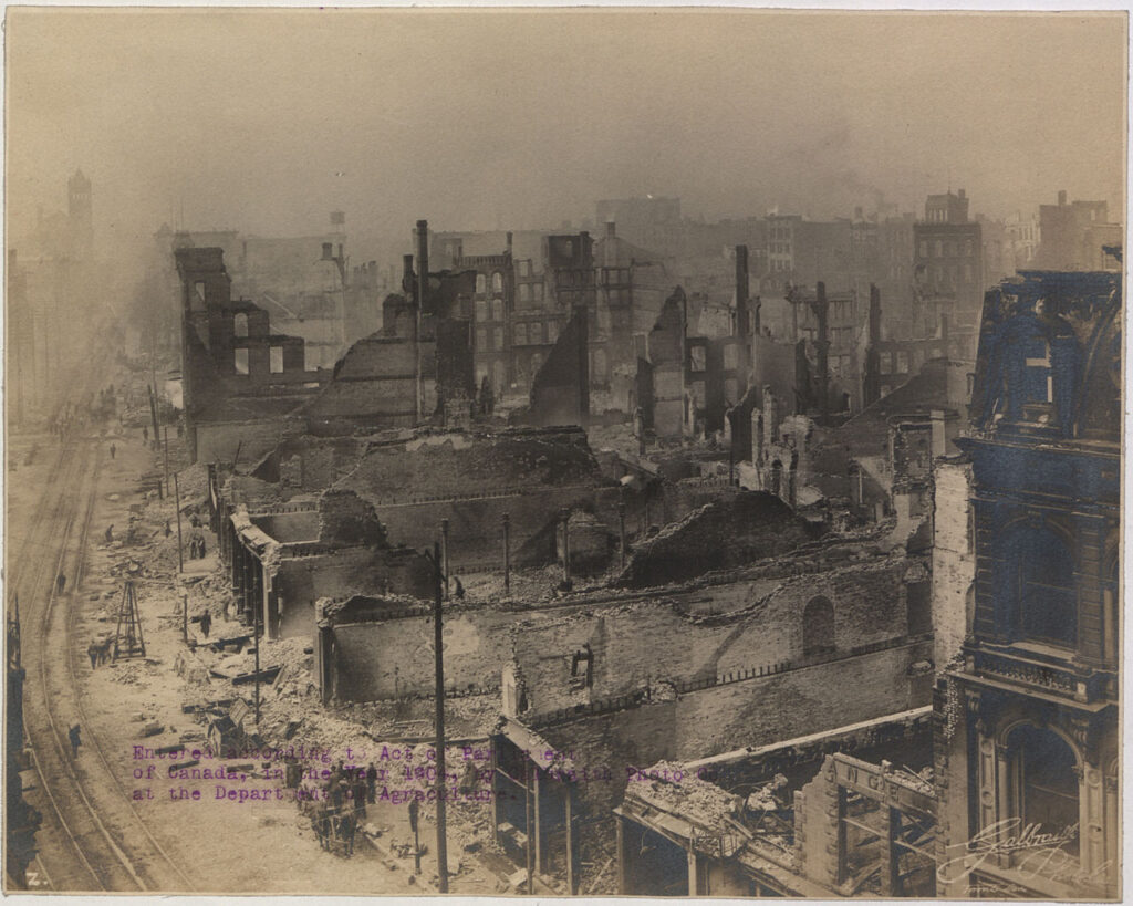 Ruins on Front Street after the Great Toronto Fire of 1904