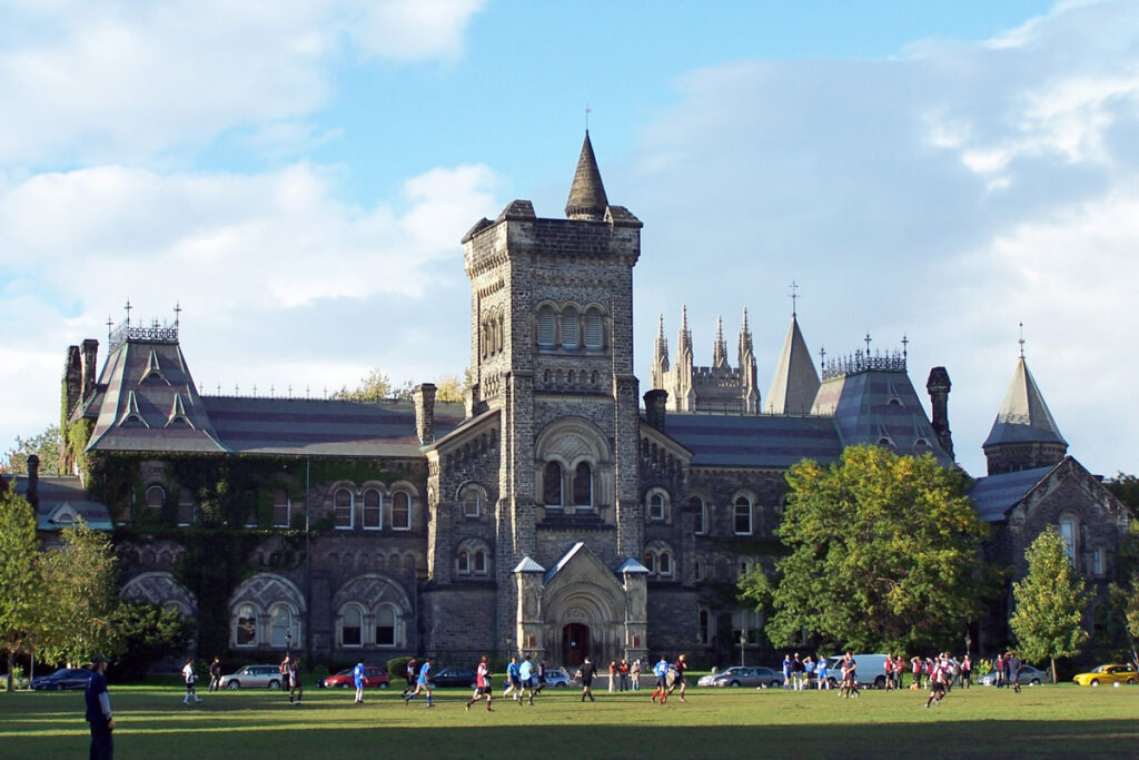 University College at the University of Toronto. University College is one of eleven constituent colleges at the University of Toronto.